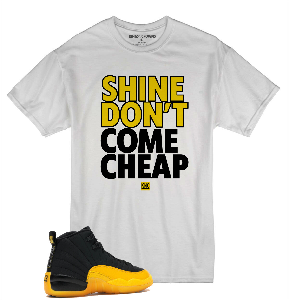 black and yellow shirt for jordan 12