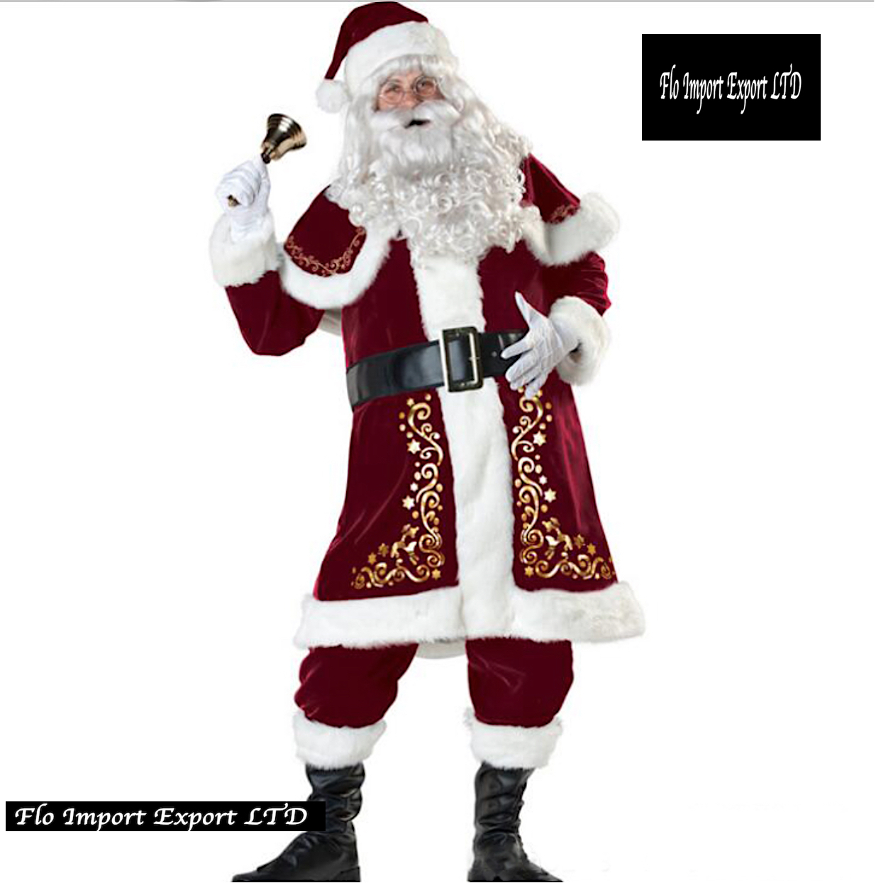 Vestito Costume Babbo Natale Donna Cosplay Mrs Santa Claus