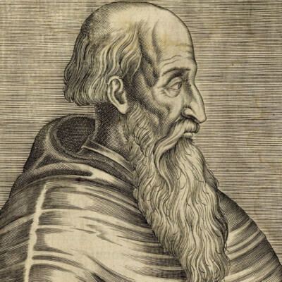 Portrait de Pietro Bembo - Gravure originale André Thévet XVIe