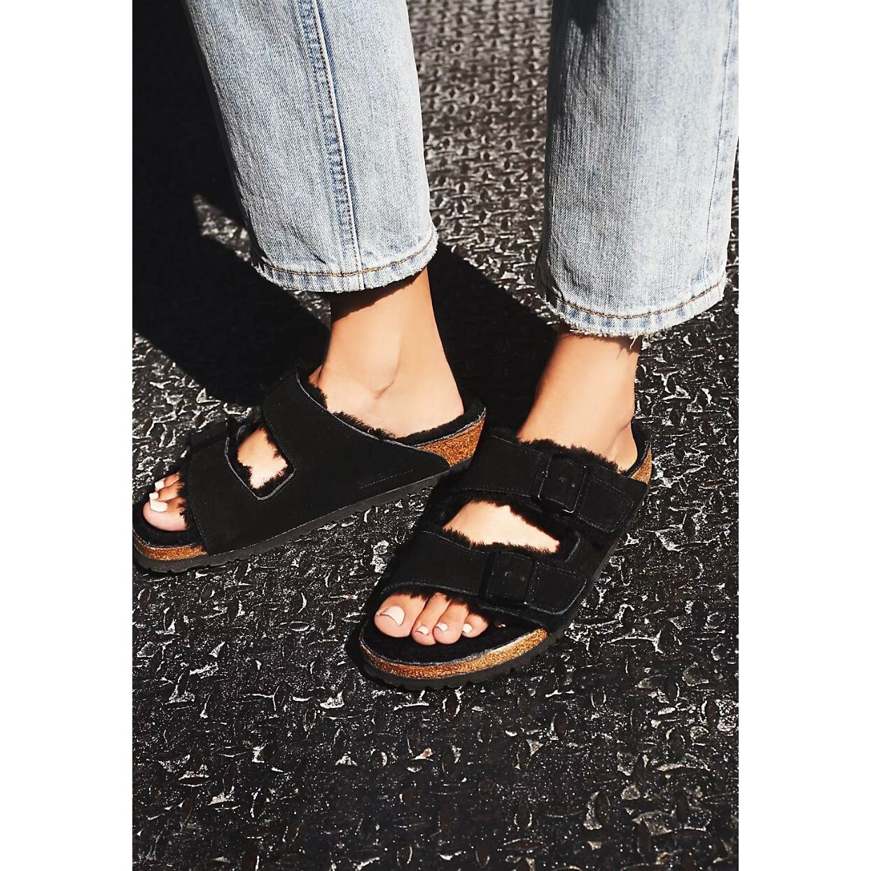 BIRKENSTOCK Arizona Shearling 36 ブラック Birkenstock Arizona Black Shearling – Birkenstock Village