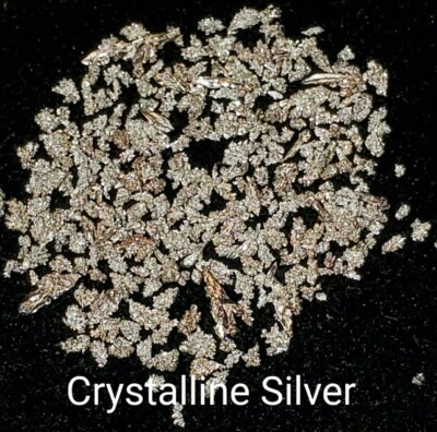 Crystalline Silver small Course Nuggets from Hard Rock Blast Mining Veins