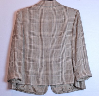 Lauren Ralph Lauren Linen Womens 1 One Button Dress Jacket