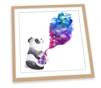 Panda Magic Potion FRAMED ART PRINT Picture Square Artwork