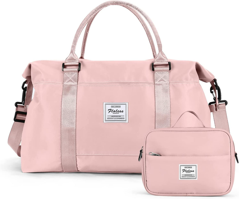 Travel Duffel Bag with Toiletry Bag for Women, Overnight Wee
