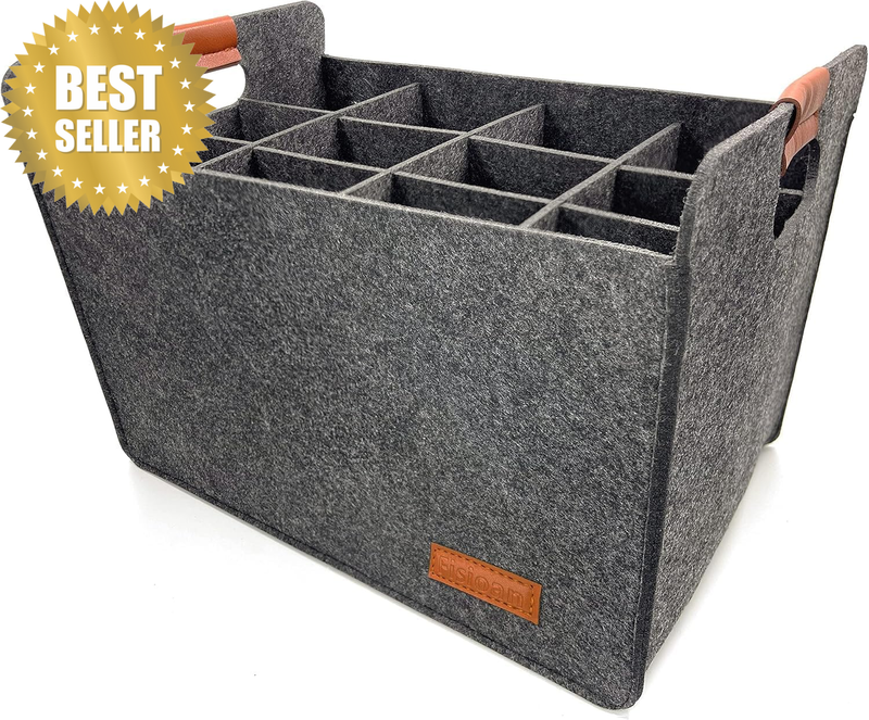 12 Bottle Wine Carrier Carry Case Glasses Vacation Picnic Dinner Party Travel St