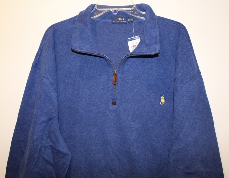 Polo Ralph Lauren Big and Tall Mens Beach Royal Blue 1/2 Zip Sweater NWT 3XB 190328066885 | eBay
