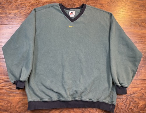 vintage nike v neck sweatshirt