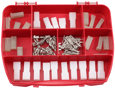 Fastin-Faston 1 Polig 1,0-2,5 mm² AMP Stecker Nylon Steckverbinder Verbinder Box