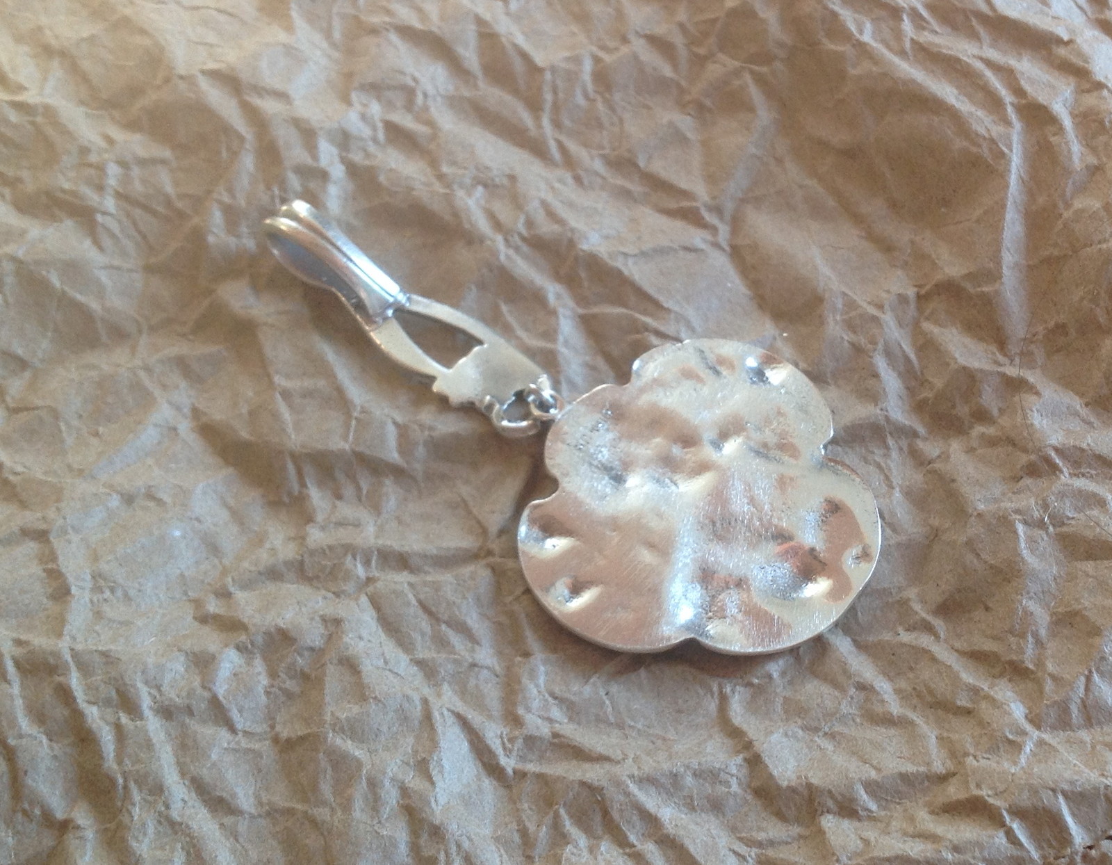 Sterling silver Art Nouveau Lady Cameo pendant vintage charm pendant 18