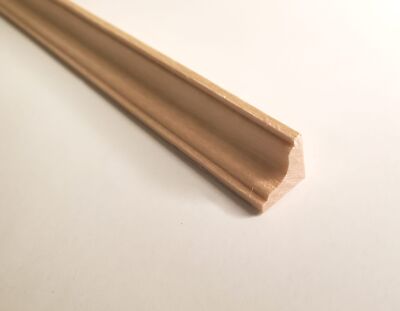 Dollhouse Crown Molding Ceiling Trim 3/8'' tall x 18'' long 1:12 Scale Unpainted