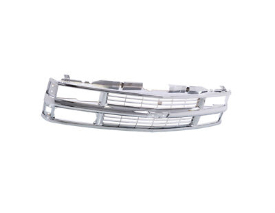 Chrome Grille w/Chromed Insert For 94-99 Chevy C/K Pickup Suburban Tahoe Blazer