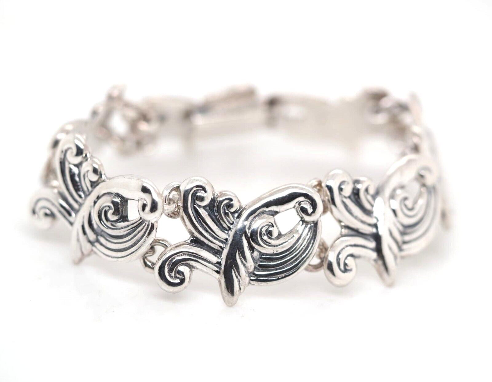 【 mexican　jewelry　925 】 925 Sterling Silver Vintage Mexico Real Carved Jade Gem