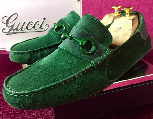 【関税&送料込】Gucci Pastel Green Suede Loafers Gucci Gucci Jordaan suede loafers Gucci