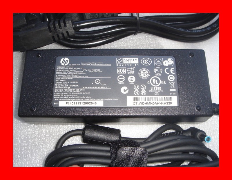 â Chargeur Alimentation Pc Hp Ppp012d-S  709986-003 19.5v 4.62a 4.5mm  3.0mm