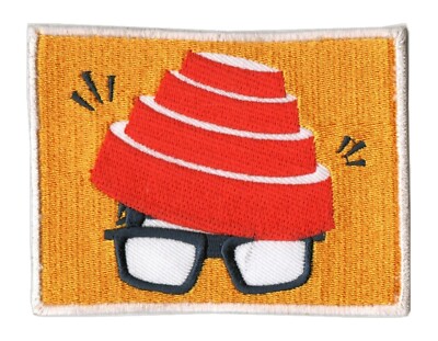 New Wave Music - Alternative 80s - Synth Pop - Devo - 4'' X 3'' embroidered Patch