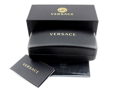 Pre-owned Versace 0ve2261-150913 Transparent Green Sunglasses In Gradient Brown
