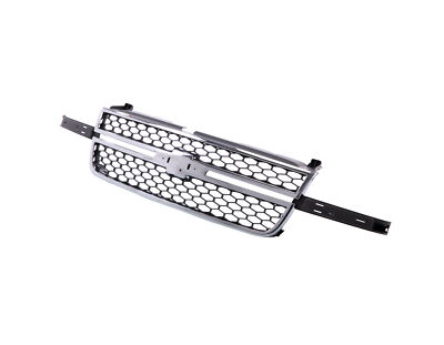 SS Chrome Grille w/Honeycomb Insert For 03-07 Silverado 1500 2500 3500 Pickup