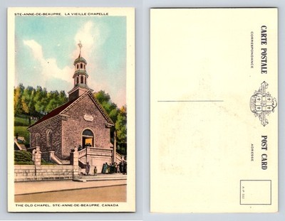 The Old Chapel Ste-Anne-De-Beaupre Canada Postcard Garneau White Border