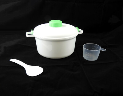 Microwave Steamer Healthy Cooking Quick Fast Vegetables Meats Poultry Fish Rice 