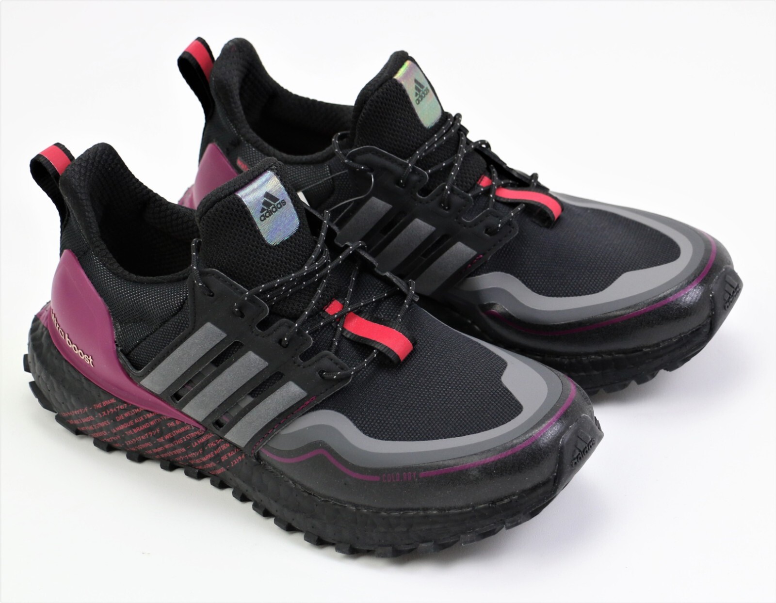 

Новые кроссовки UltraBoost Cold.RDY DNA Мужские Женские Детские Черные Фиолетовые G54861 Размер 5, Black/purple, adidas Ultraboost