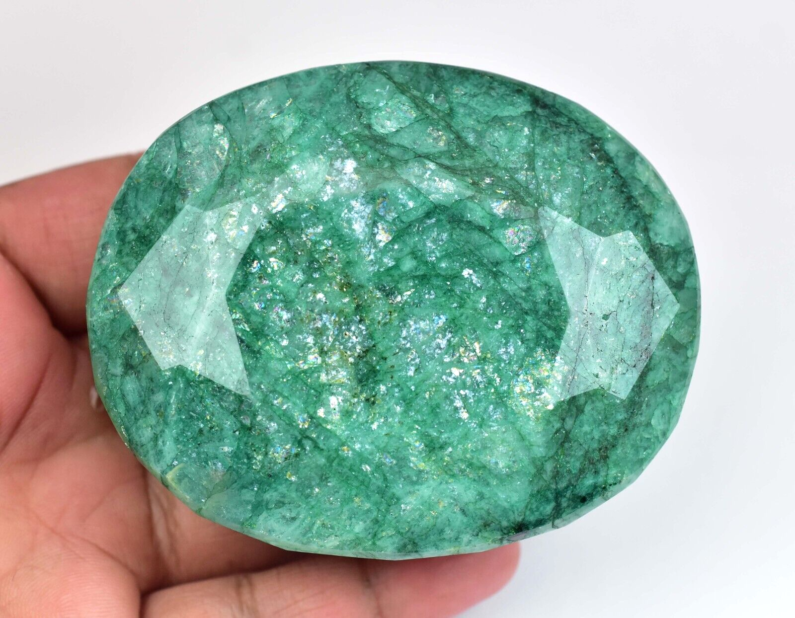 Natural Huge Green Emerald 1435.00 CT Oval Certified Museum
