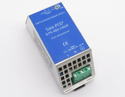 SAIA PCD Stromversorgung Q.PS-AD2-2402F Netzteil DIN Power Supply 24V DC 2,5A