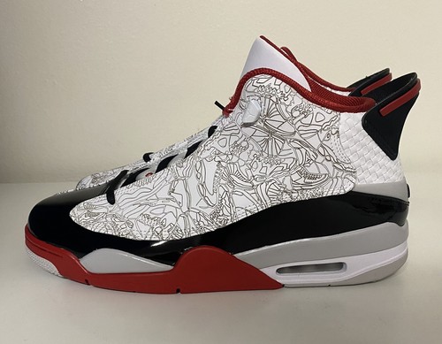 Nike Air Jordan Dub Zero Bulls Bred Mens Sz 8.5 White Red
