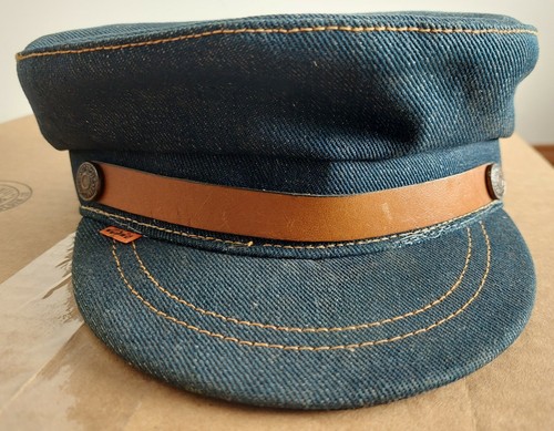 帽子 VINTAGE 70s Levi's denim hat orange tab Vintage 70s Levis Levi Strauss Denim Strapback Hat Orange