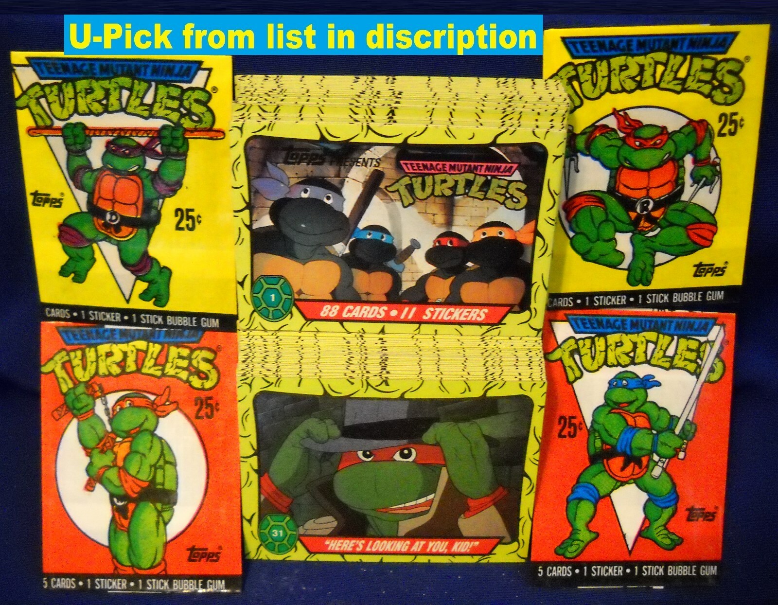 1989 TOPPS TEENAGE MUTANT NINJA TURTLES TV Series 1 Trading