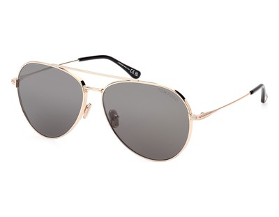 TOM FORD TOM FORD FT0996-28A 62 SHINY ROSE GOLD SUNGLASSES