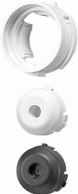 Jung Adapterset ASET2815 M28x1,5 - mit weißer Kappe, schwarzer Kappe, ohne Kappe