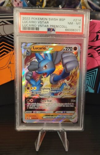 2022 Pokemon Black Star Promo Lucario VSTAR SWSH214 - PSA 8 2022 Pokemon Black Star Promo Lucario VSTAR SWSH214 - PSA 8