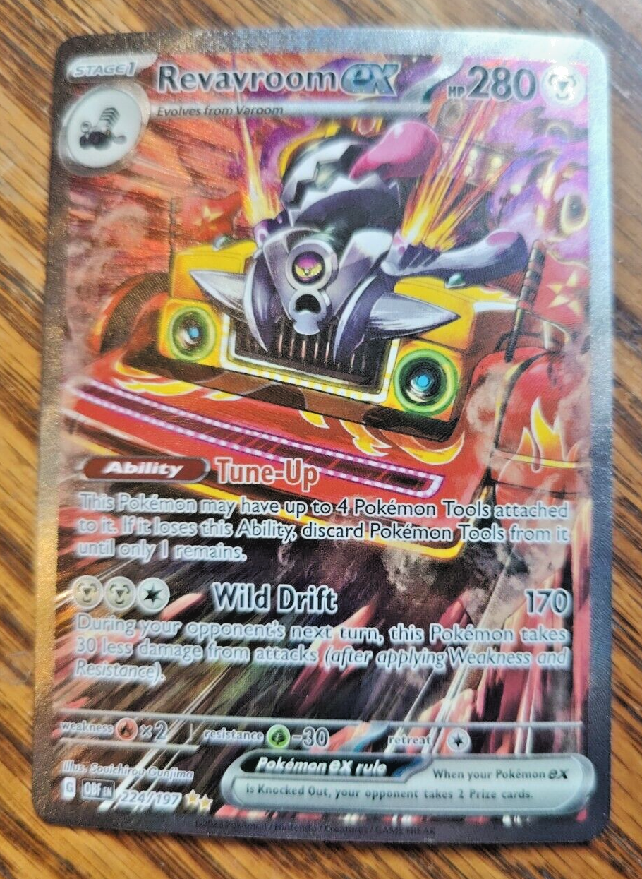 Pokémon TCG Revavroom ex SV03: Obsidian Flames 224/197 Holo