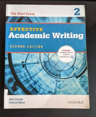 WITH CODE READ Effective Academic Writing by Alice Savage