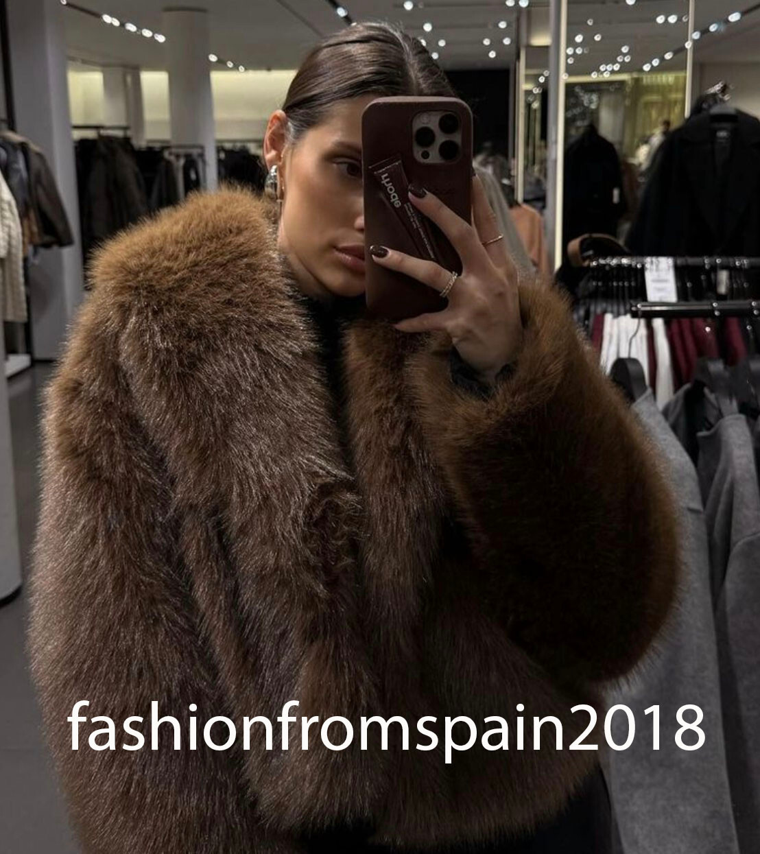 ZARA NEW WOMAN SHORT FAUX FUR COAT BROWN XS-XXL 6318/021 | eBay ZARA NEW WOMAN SHORT FAUX FUR COAT BROWN XS-XXL 6318/021 | eBay