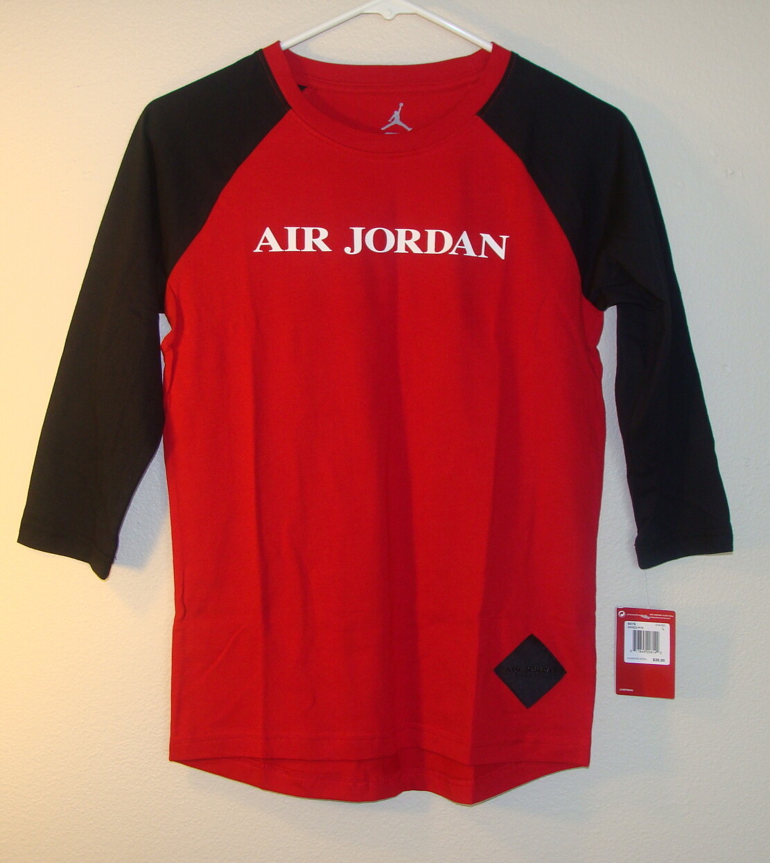 [JEEP]★24SS★Big Print Medium Sleeve Shirt NWT Nike Big Boys Youth Air Jordan 3/4 Sleeve Top Shirt Size