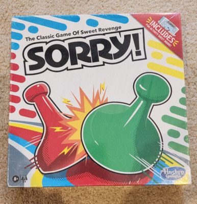 Sorry! Classic Board Game for Kids Ages 6+ Fun Activity Sheet Inside 2-4 Players