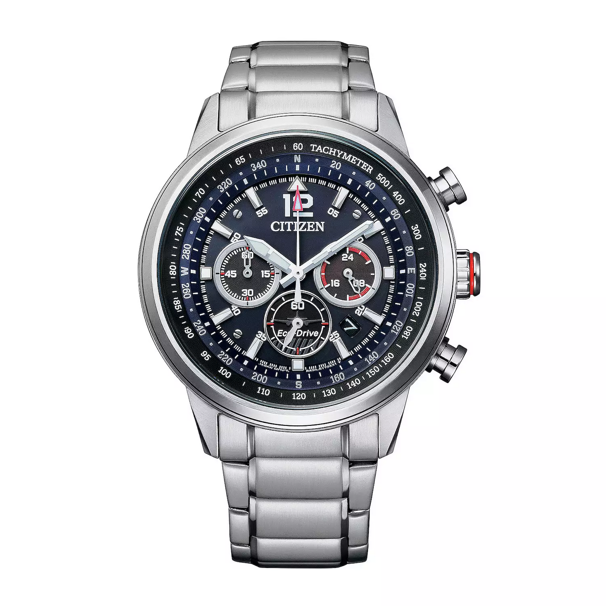 Pre-owned Citizen Eco-drive Ca4478-56l Avion Green Dial Chronograph Men's Watch
