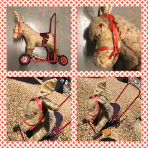 Vintage Deans Toys Donkey Walk Along Ride Along Pull Along Push Along On Wheels eBay