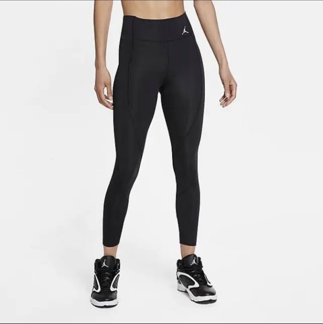 

Леггинсы со средней посадкой Nike Air Jordan Running Essentials, черные, размер CU6360-010, маленький, Черный