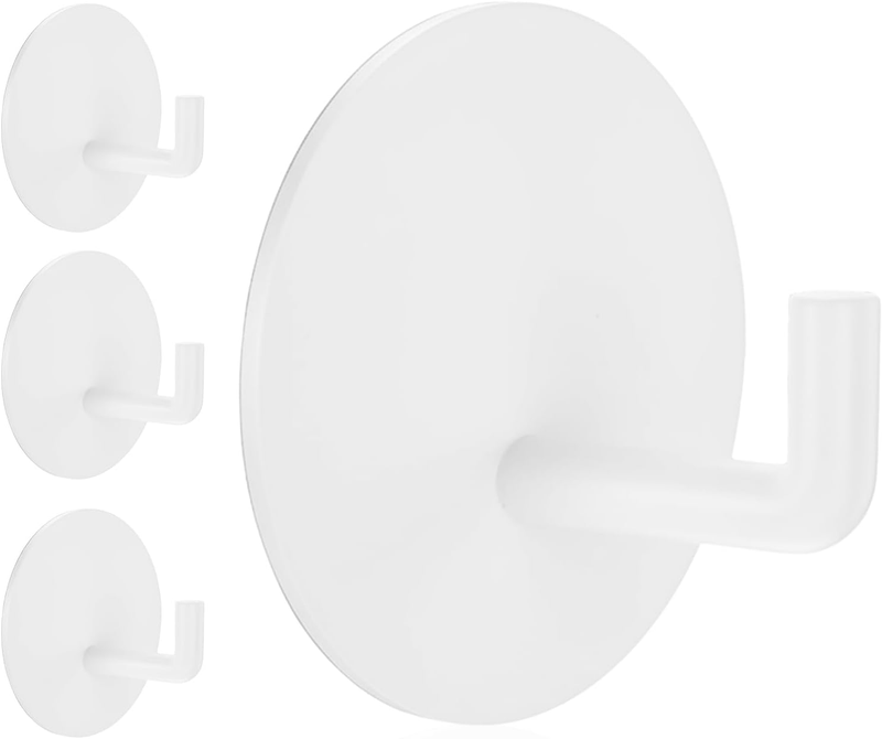 Adhesive Hooks Heavy Duty Waterproof in Shower Hooks for Hanging Loofah, Towels,
