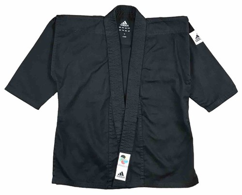 NOS adidas KARATE JAPAN ウインドブレーカー　白 金 M adidas Karate Uniform WKF Evolution Three-Line Top & Bottom