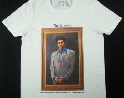 New Graphic Designed Kramer Sienfeld Painting White T-Shirt HOT 2024