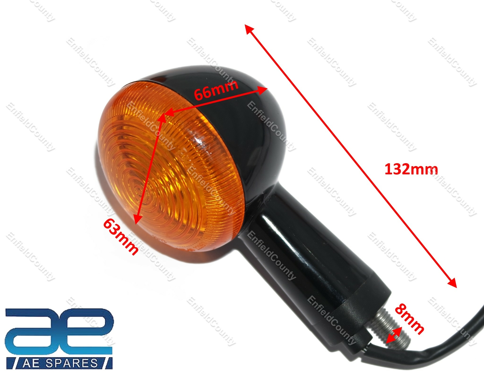 For Royal Enfield Meteor 350cc Trafficator Indicator Assembly With Bulb Pair 