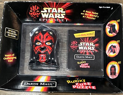 Star Wars Episode I Darth Maul Rubik's Cube Puzzle 1999 NEW