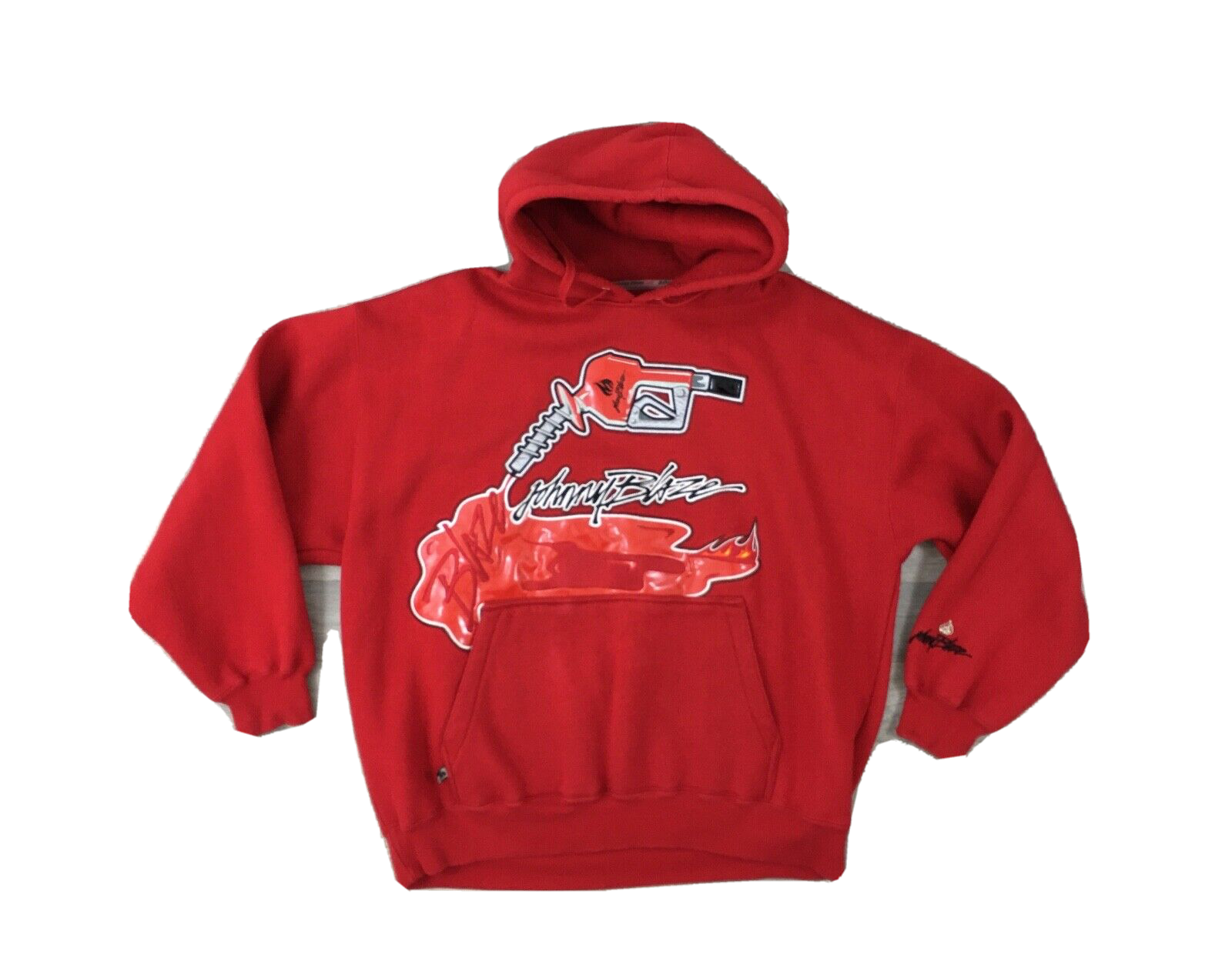 Vintage Johnny Blaze Heavyweight Hoodie Red Vintage Wu-Tang