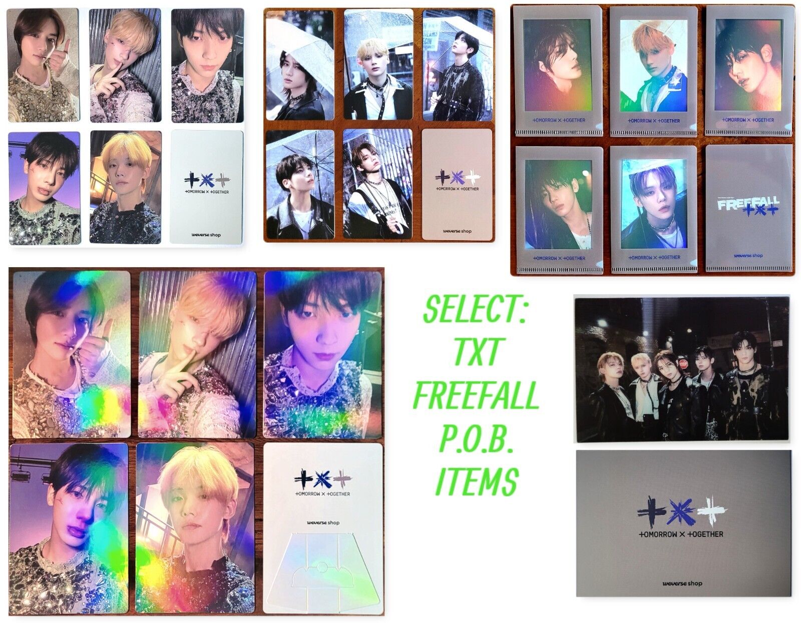 TXT FREEFALL OFFICIAL WEVERSE -PHOTOCARD -STANDEE (select TXT FREEFALL OFFICIAL WEVERSE -PHOTOCARD -STANDEE (select