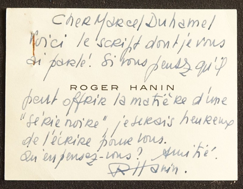 Roger Hanin Autographe