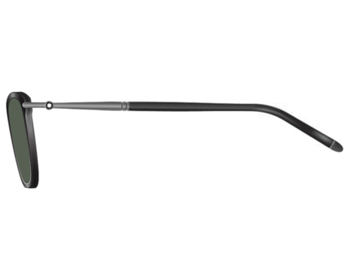 MONTBLANC MONT BLANC MB0242S-006 BLACK BLACK GREEN SUNGLASSES