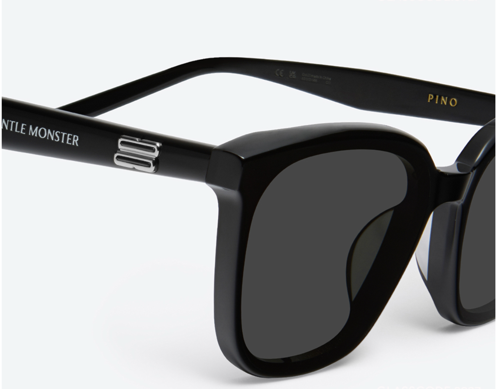 Pre-owned Gentle Monster Authentic  2024 Pino 01 Acetate Black Sunglasses